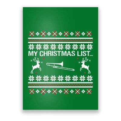My Chrismas List Ugly Poster