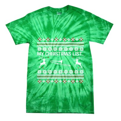 My Chrismas List Ugly Tie-Dye T-Shirt