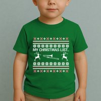 My Chrismas List Ugly Toddler T-Shirt
