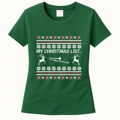 My Chrismas List Ugly Womens T-Shirt