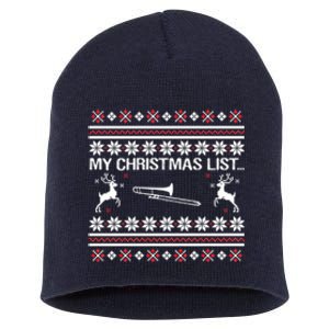 My Chrismas List Ugly Short Acrylic Beanie