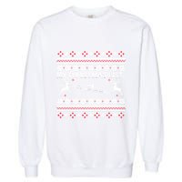 My Chrismas List Ugly Garment-Dyed Sweatshirt