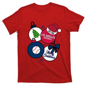 Merry Christmas Los Angeles Baseball Est 1961 T-Shirt