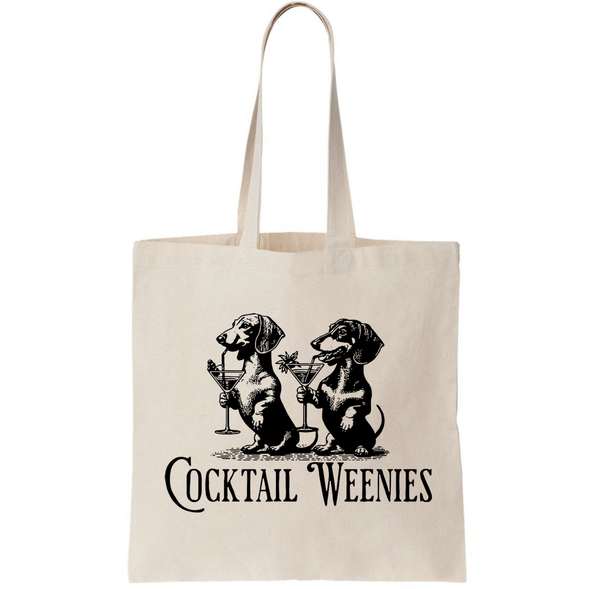 Martini Cocktail Lover Dachshund Cocktail Weenies Dachshund Bag