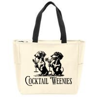 Martini Cocktail Lover Dachshund Cocktail Weenies Dachshund Zip Tote Bag