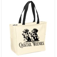 Martini Cocktail Lover Dachshund Cocktail Weenies Dachshund Zip Tote Bag