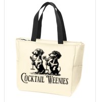 Martini Cocktail Lover Dachshund Cocktail Weenies Dachshund Zip Tote Bag