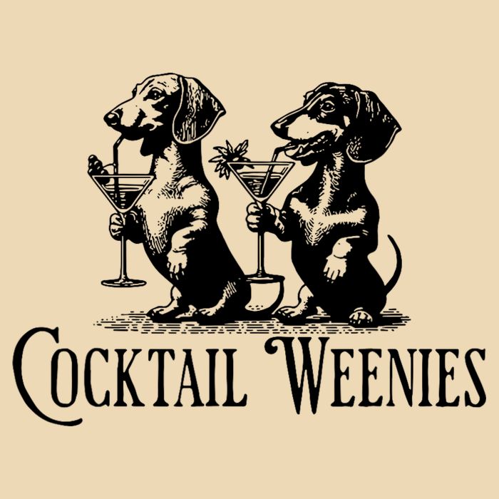 Martini Cocktail Lover Dachshund Cocktail Weenies Dachshund Zip Tote Bag