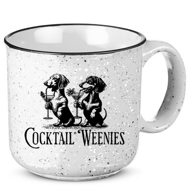 Martini Cocktail Lover Dachshund Cocktail Weenies Dachshund 15oz Campfire Ceramic Mug