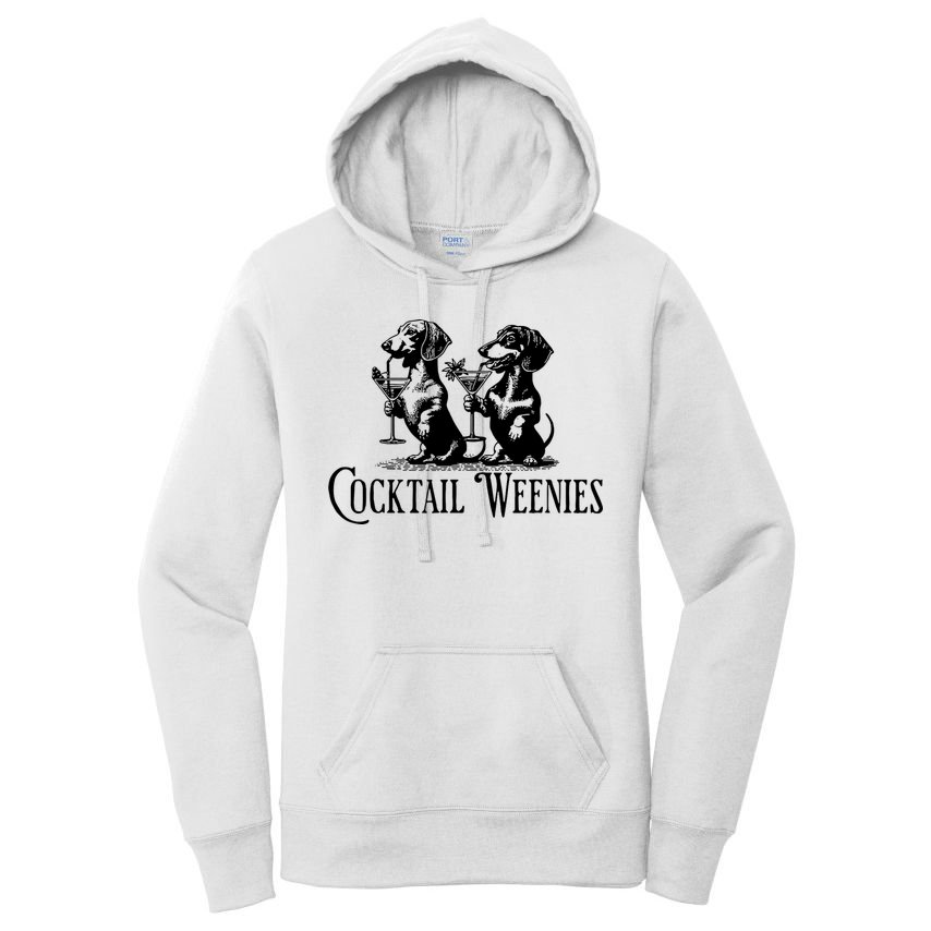 Martini Cocktail Lover Dachshund Cocktail Weenies Dachshund Women's Pullover Hoodie
