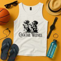 Martini Cocktail Lover Dachshund Cocktail Weenies Dachshund Tank Top