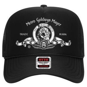 Mgm Classic Lion High Crown Mesh Back Trucker Hat