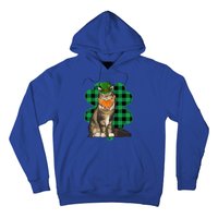 Maine Coon Leprechaun St Patricks Day Lucky Clover Gift Hoodie