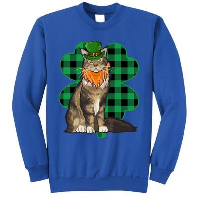 Maine Coon Leprechaun St Patricks Day Lucky Clover Gift Sweatshirt