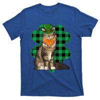 Maine Coon Leprechaun St Patricks Day Lucky Clover Gift T-Shirt