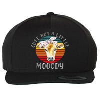 Moody Cow Lovers Farm Clothes Cow Wool Snapback Cap