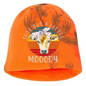 Moody Cow Lovers Farm Clothes Cow Kati - Camo Knit Beanie