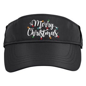 Merry Christmas Lights Adult Drive Performance Visor