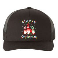 Merry Christmas Light Gnome Pajamas Yupoong Adult 5-Panel Trucker Hat