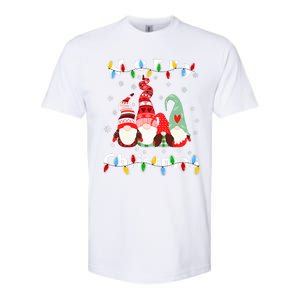 Merry Christmas Light Gnome Pajamas Softstyle CVC T-Shirt