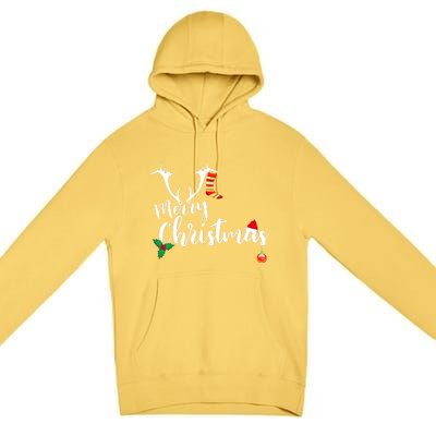 Merry Christmas Long Sleeve Premium Pullover Hoodie