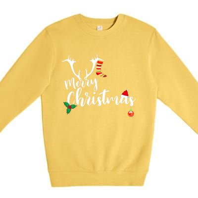 Merry Christmas Long Sleeve Premium Crewneck Sweatshirt