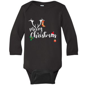 Merry Christmas Long Sleeve Baby Long Sleeve Bodysuit