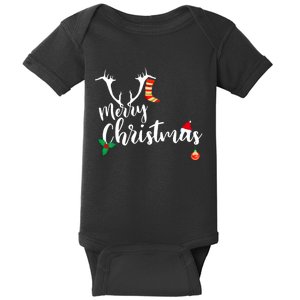 Merry Christmas Long Sleeve Baby Bodysuit