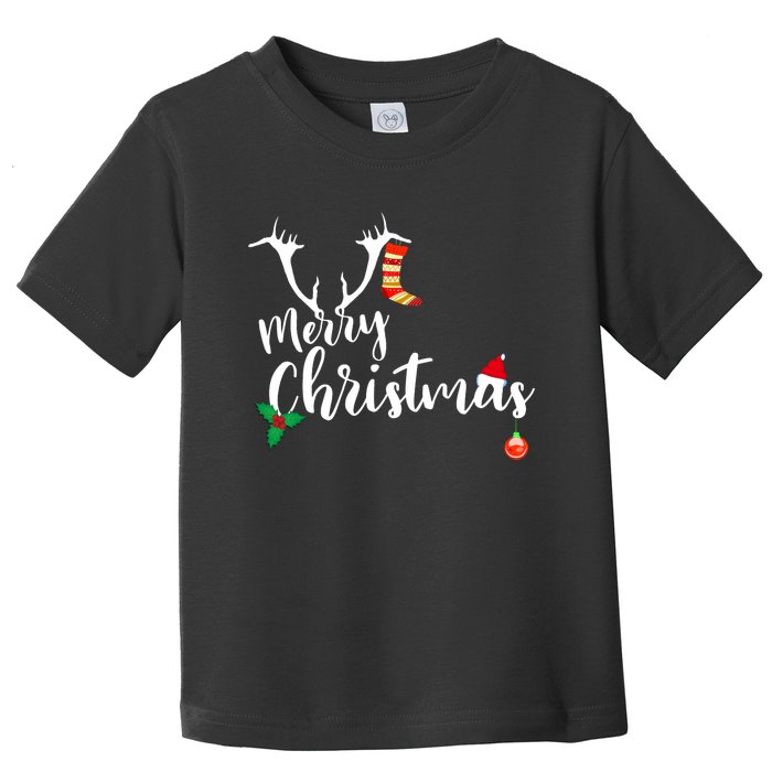 Merry Christmas Long Sleeve Toddler T-Shirt