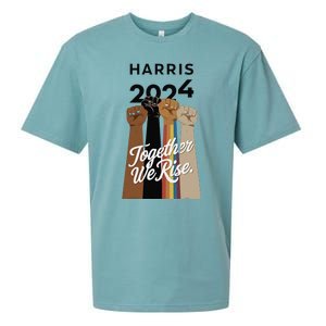 Multi Culture Lgbt Kamala Harris 2024 Sueded Cloud Jersey T-Shirt