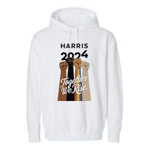 Multi Culture Lgbt Kamala Harris 2024 Garment-Dyed Fleece Hoodie