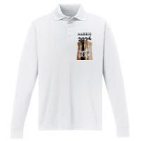 Multi Culture Lgbt Kamala Harris 2024 Performance Long Sleeve Polo