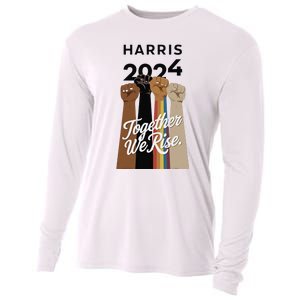 Multi Culture Lgbt Kamala Harris 2024 Cooling Performance Long Sleeve Crew