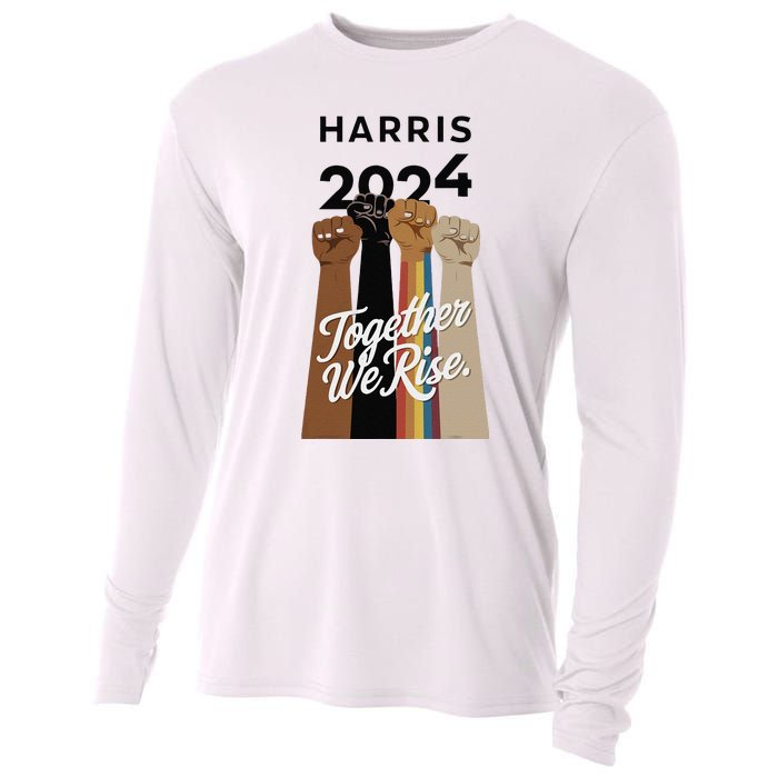 Multi Culture Lgbt Kamala Harris 2024 Cooling Performance Long Sleeve Crew