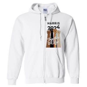 Multi Culture Lgbt Kamala Harris 2024 Full Zip Hoodie