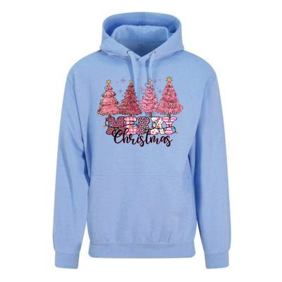 Merry Christmas Lights Pink Tree Gift Xmas Holidays Unisex Surf Hoodie