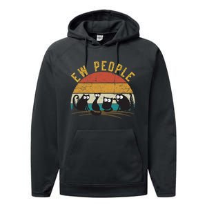 Meowy Cat Lover Themed For Wo, Ew People Funny Cat Performance Fleece Hoodie