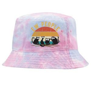 Meowy Cat Lover Themed For Wo, Ew People Funny Cat Tie-Dyed Bucket Hat