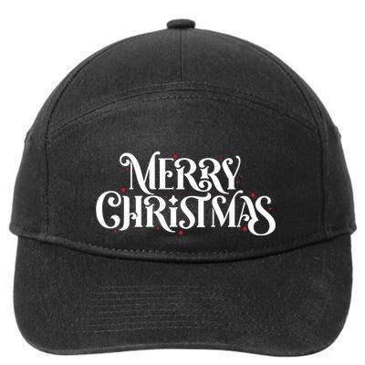 Merry Christmas Lights Festive Family Matching 7-Panel Snapback Hat