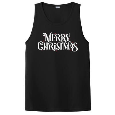 Merry Christmas Lights Festive Family Matching PosiCharge Competitor Tank