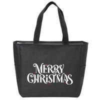 Merry Christmas Lights Festive Family Matching Zip Tote Bag