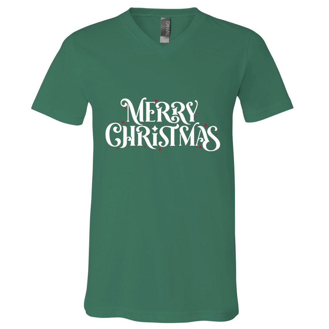 Merry Christmas Lights Festive Family Matching V-Neck T-Shirt