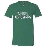 Merry Christmas Lights Festive Family Matching V-Neck T-Shirt