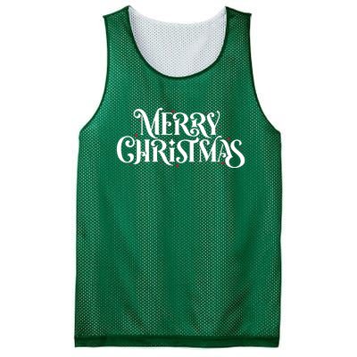 Merry Christmas Lights Festive Family Matching Mesh Reversible Basketball Jersey Tank