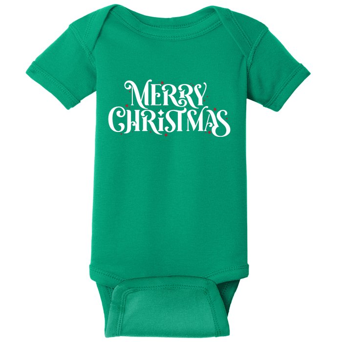 Merry Christmas Lights Festive Family Matching Baby Bodysuit