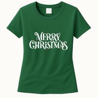 Merry Christmas Lights Festive Family Matching Womens T-Shirt