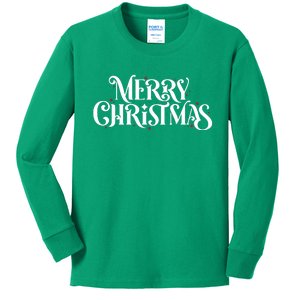 Merry Christmas Lights Festive Family Matching Kids Long Sleeve Shirt