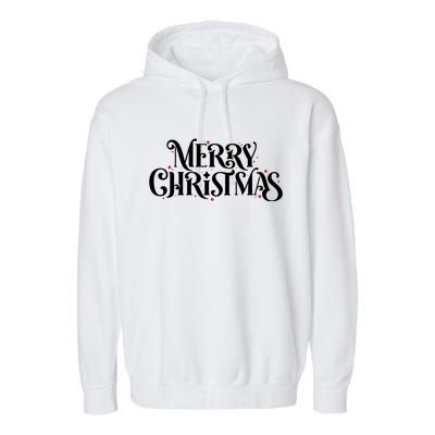 Merry Christmas Lights Festive Family Matching Garment-Dyed Fleece Hoodie