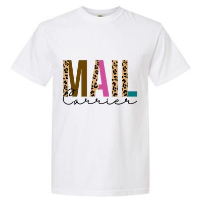 Mail Carrier Leopard Cute Gift Garment-Dyed Heavyweight T-Shirt