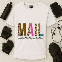 Mail Carrier Leopard Cute Gift Cooling Performance Crew T-Shirt